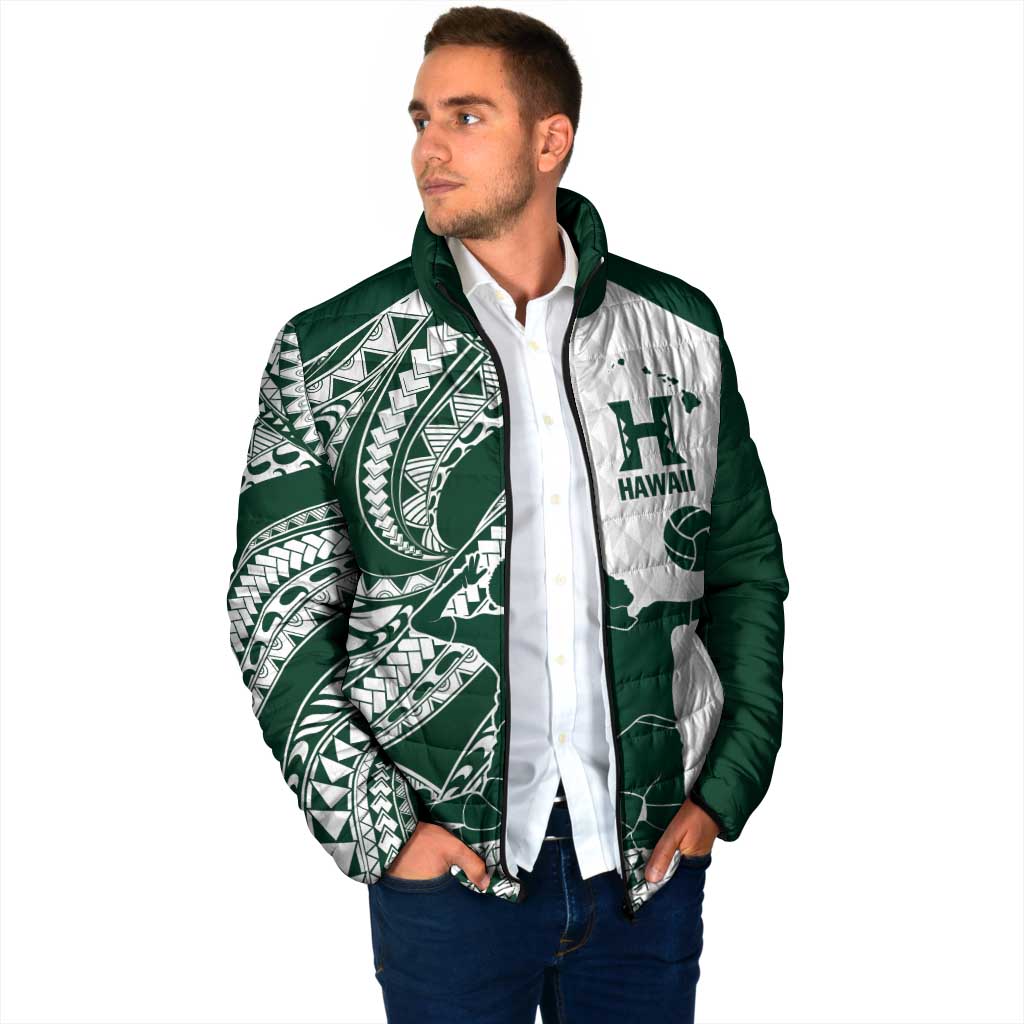 Polynesian Hawaii Volleyball Custom Padded Jacket Kakau with Sport Style - Polynesian Pride