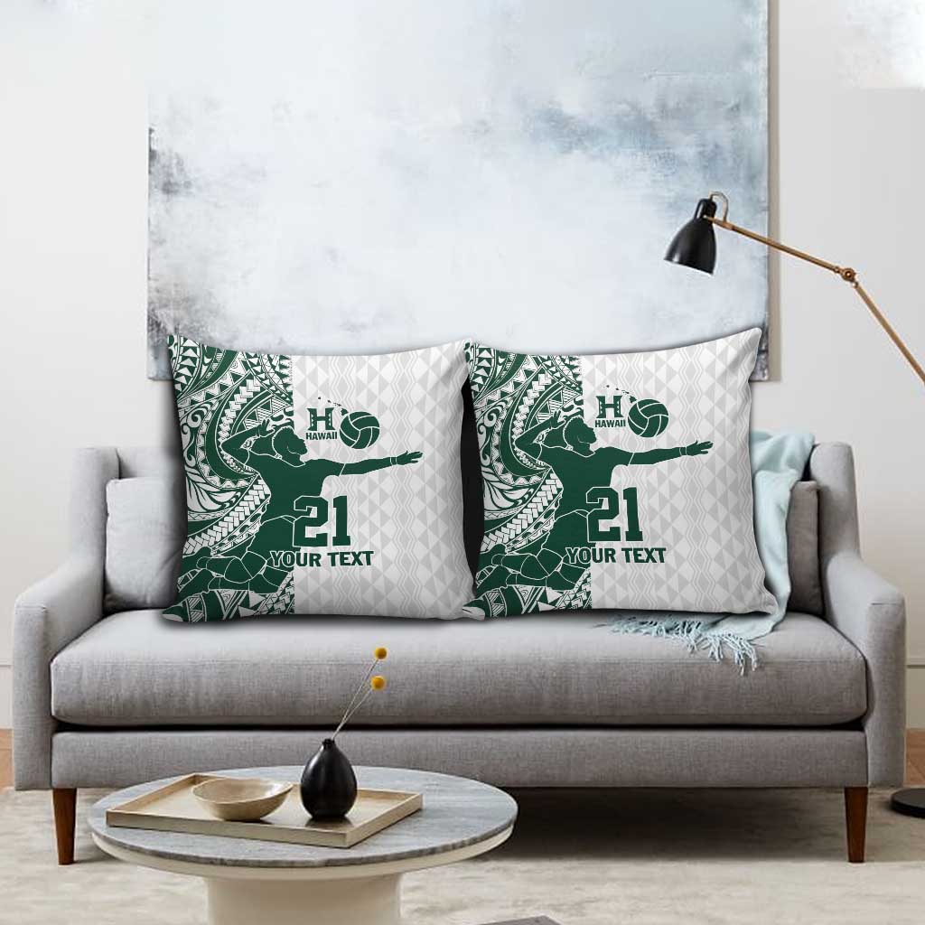 Polynesian Hawaii Volleyball Custom Pillow Cover Kakau with Sport Style - Polynesian Pride