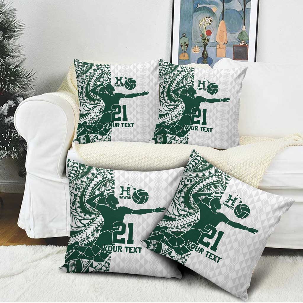 Polynesian Hawaii Volleyball Custom Pillow Cover Kakau with Sport Style - Polynesian Pride