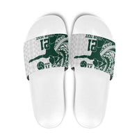 Polynesian Hawaii Volleyball Custom Slide Sandals Kakau with Sport Style - Polynesian Pride