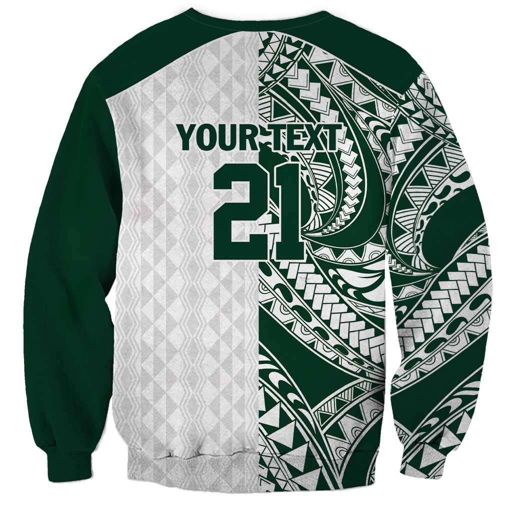 Polynesian Hawaii Volleyball Custom Sweatshirt Kakau with Sport Style LT9 - Polynesian Pride