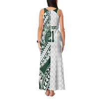 Polynesian Hawaii Volleyball Custom Tank Maxi Dress Kakau with Sport Style LT9 - Polynesian Pride