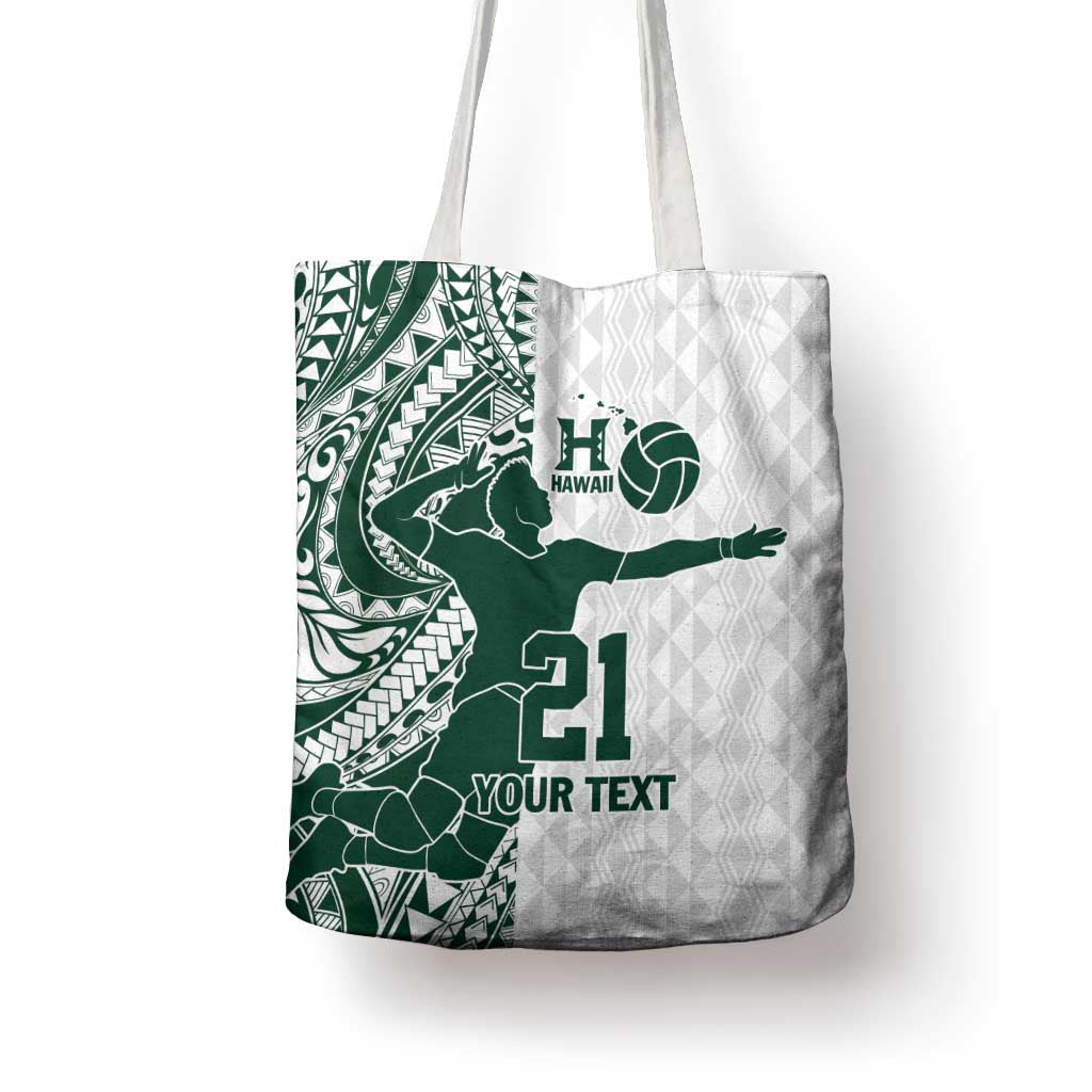 Polynesian Hawaii Volleyball Custom Tote Bag Kakau with Sport Style - Polynesian Pride