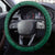 Polynesian Hawaii Volleyball Steering Wheel Cover Green Kakau with Map Motif