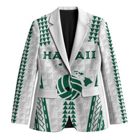 Polynesian Hawaii Volleyball Custom Blazer White Kakau with Map Motif - Polynesian Pride