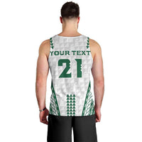 Polynesian Hawaii Volleyball Custom Men Tank Top White Kakau with Map Motif LT9 - Polynesian Pride