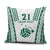 Polynesian Hawaii Volleyball Custom Pillow Cover White Kakau with Map Motif - Polynesian Pride