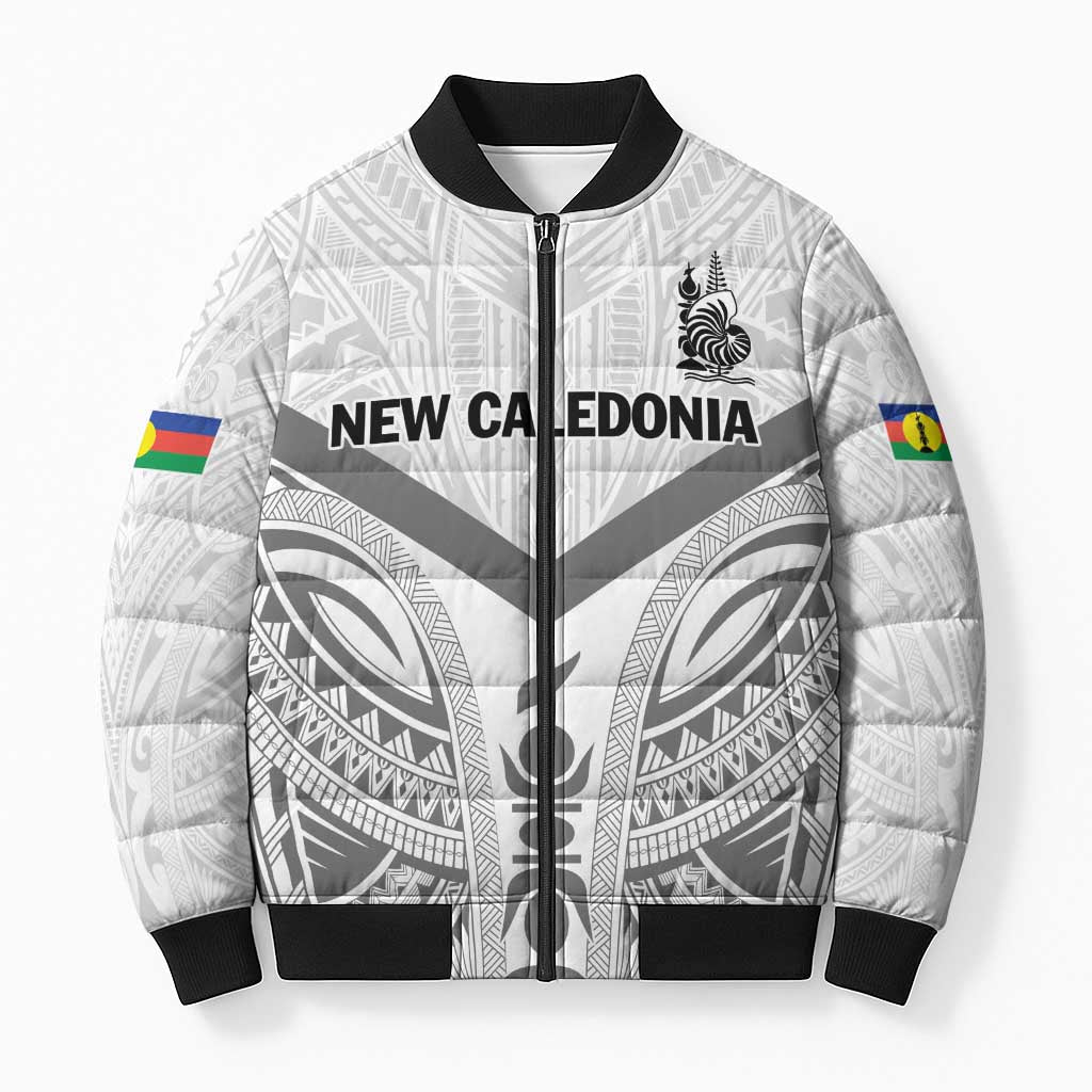 New Caledonia Football Custom Bomber Puffer Jacket Go Champions Les Cagous - Polynesian Pride