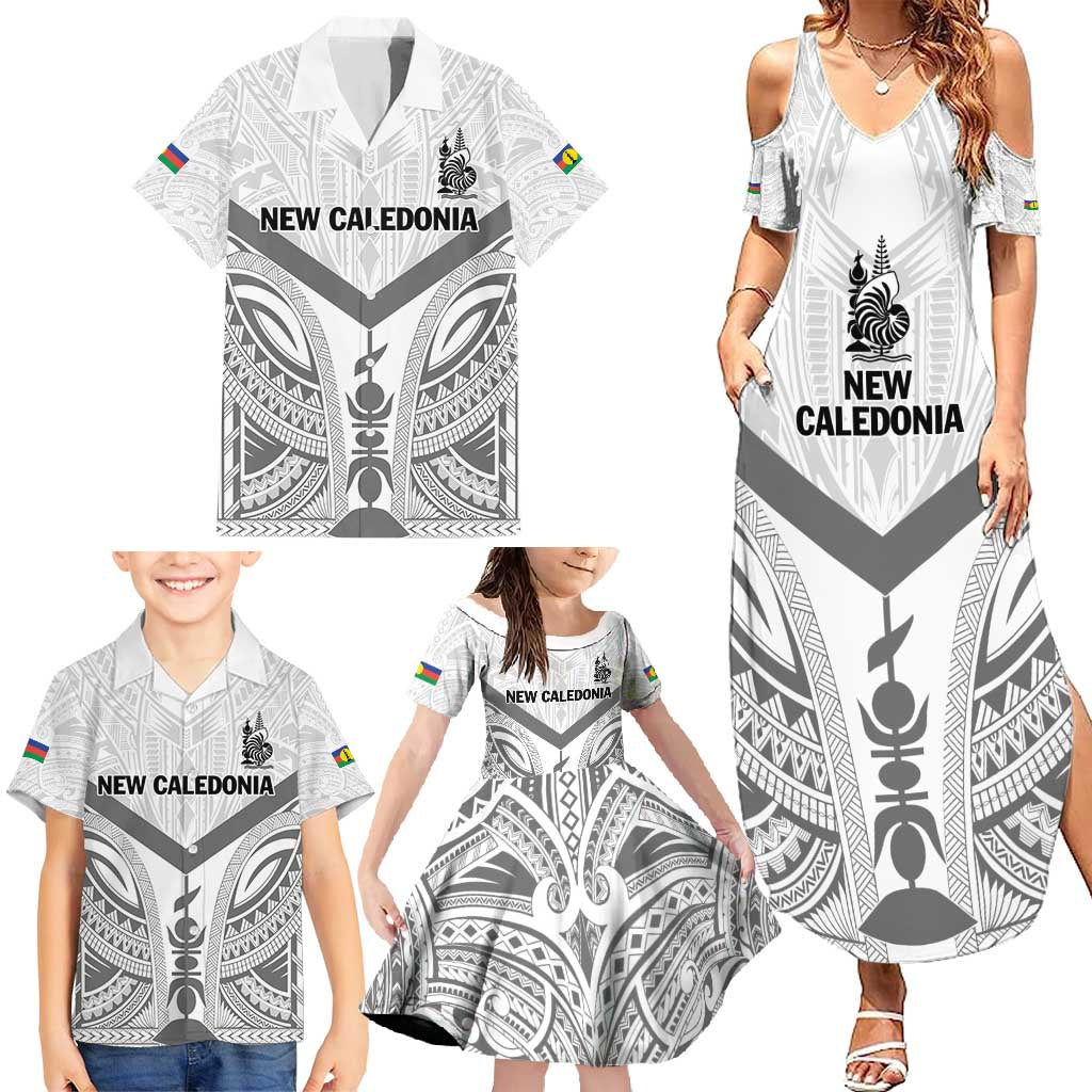 New Caledonia Football Custom Family Matching Summer Maxi Dress and Hawaiian Shirt Go Champions Les Cagous