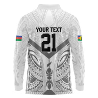 New Caledonia Football Custom Long Sleeve Polo Shirt Go Champions Les Cagous