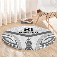 New Caledonia Football Custom Round Carpet Go Champions Les Cagous