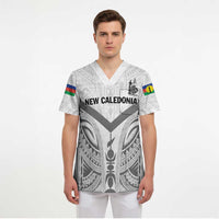 New Caledonia Football Custom Scrub Top Go Champions Les Cagous - Polynesian Pride