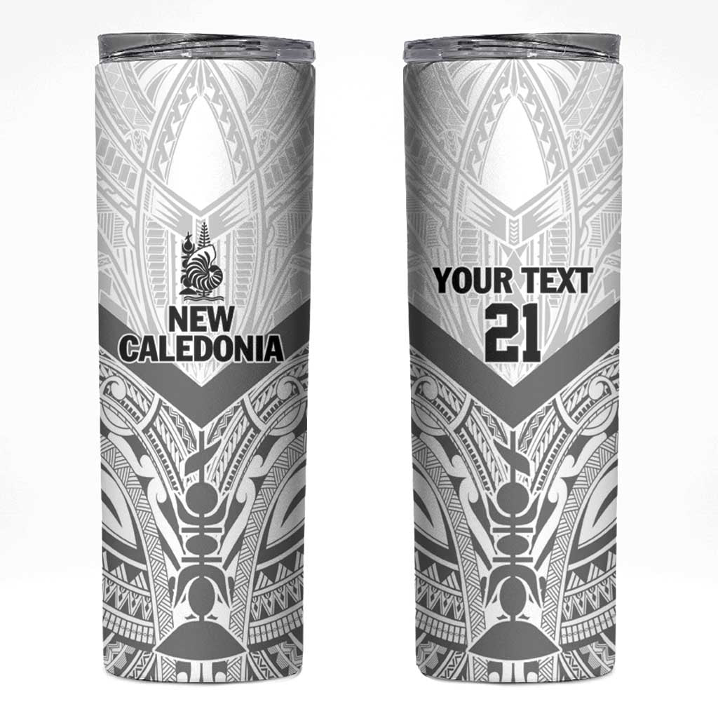 New Caledonia Football Custom Skinny Tumbler Go Champions Les Cagous