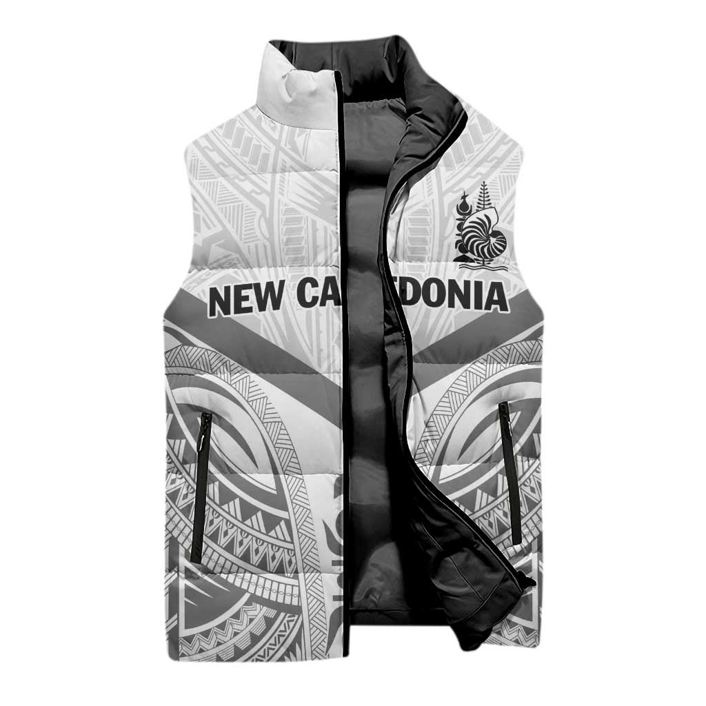 New Caledonia Football Custom Sleeveless Puffer Jacket Go Champions Les Cagous - Polynesian Pride