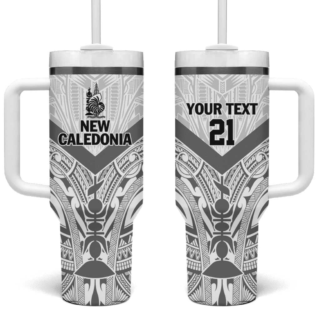 New Caledonia Football Custom Tumbler With Handle Go Champions Les Cagous