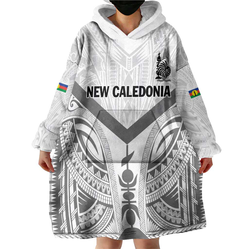 New Caledonia Football Custom Wearable Blanket Hoodie Go Champions Les Cagous