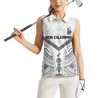 New Caledonia Football Custom Women Sleeveless Polo Shirt Go Champions Les Cagous