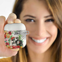 Skeleton Love for Valentines Day AirPods Case Polynesian Tribal Love Forever LT9 White - Polynesian Pride