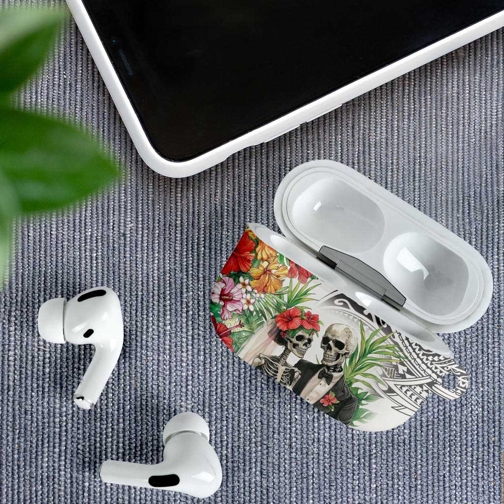 Skeleton Love for Valentines Day AirPods Case Polynesian Tribal Love Forever LT9 - Polynesian Pride