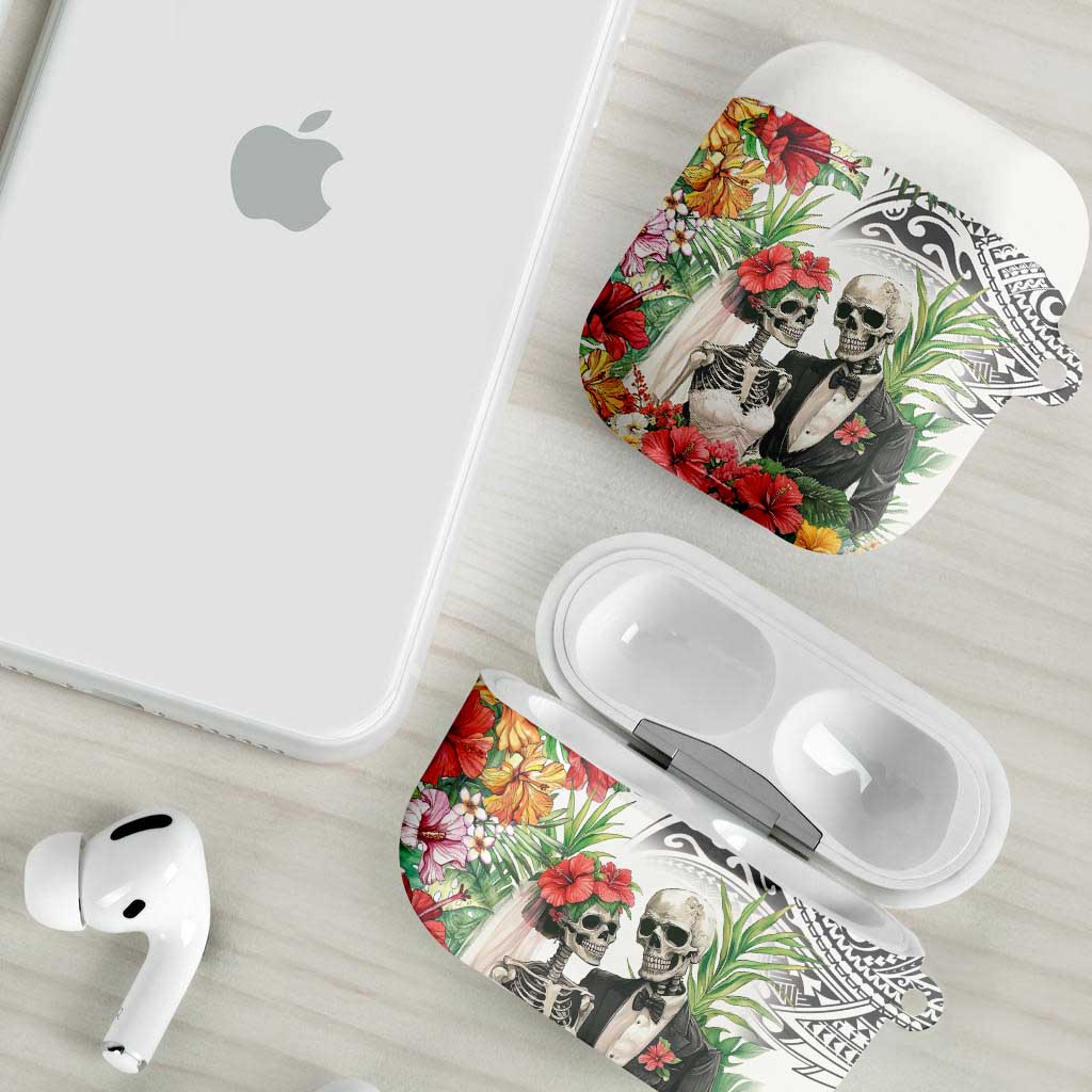 Skeleton Love for Valentines Day AirPods Case Polynesian Tribal Love Forever LT9 - Polynesian Pride