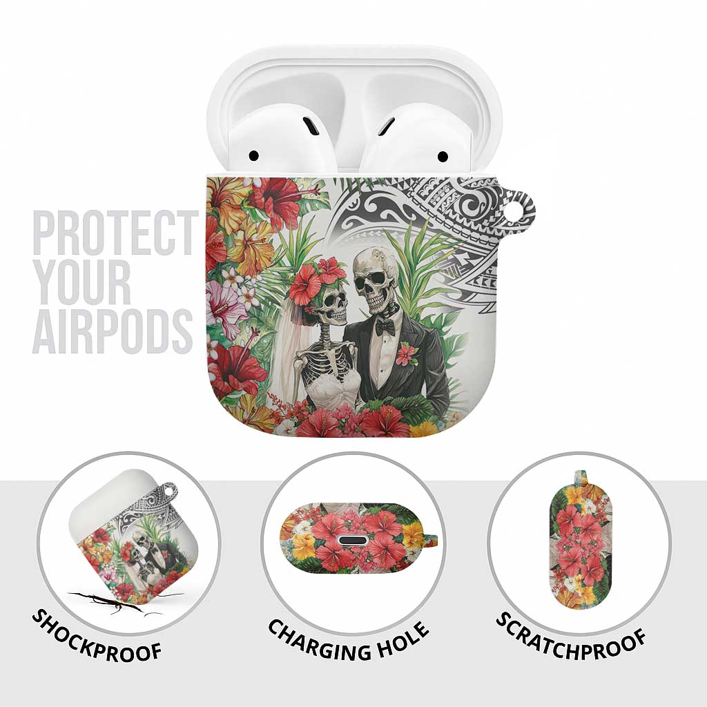 Skeleton Love for Valentines Day AirPods Case Polynesian Tribal Love Forever LT9 - Polynesian Pride