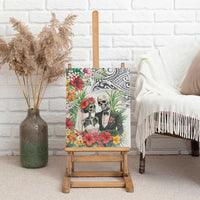Skeleton Love for Valentines Day Canvas Wall Art Polynesian Tribal Love Forever LT9 - Polynesian Pride