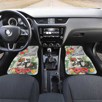 Skeleton Love for Valentines Day Car Mats Polynesian Tribal Love Forever LT9 Set 2pcs - Front White - Polynesian Pride