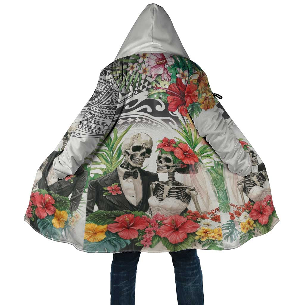 Skeleton Love for Valentine’s Day Cloak Polynesian Tribal Love Forever - Polynesian Pride