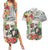 Skeleton Love for Valentine’s Day Couples Matching Summer Maxi Dress and Hawaiian Shirt Polynesian Tribal Love Forever