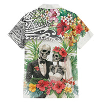 Skeleton Love for Valentines Day Hawaiian Shirt Polynesian Tribal Love Forever LT9 - Polynesian Pride