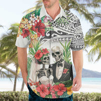 Skeleton Love for Valentines Day Hawaiian Shirt Polynesian Tribal Love Forever LT9 - Polynesian Pride