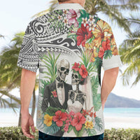 Skeleton Love for Valentines Day Hawaiian Shirt Polynesian Tribal Love Forever LT9 - Polynesian Pride