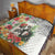 Skeleton Love for Valentine’s Day Quilt Polynesian Tribal Love Forever