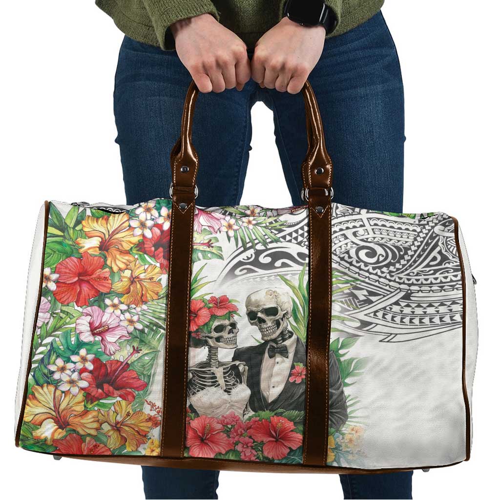 Skeleton Love for Valentine’s Day Travel Bag Polynesian Tribal Love Forever - Polynesian Pride