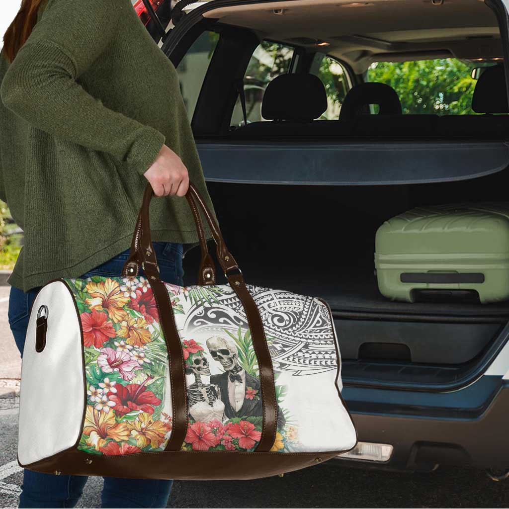 Skeleton Love for Valentine’s Day Travel Bag Polynesian Tribal Love Forever - Polynesian Pride