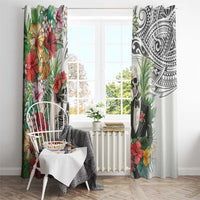 Skeleton Love for Valentines Day Window Curtain Polynesian Tribal Love Forever LT9 - Polynesian Pride