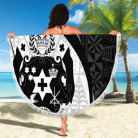 Personalised Tonga Emancipation Day Beach Blanket Since 1970 Ngatu Tribal Pattern LT9 - Polynesian Pride