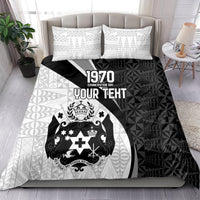 Personalised Tonga Emancipation Day Bedding Set Since 1970 Ngatu Tribal Pattern LT9 - Polynesian Pride