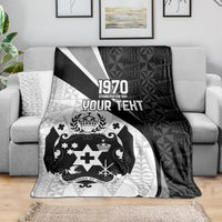 Personalised Tonga Emancipation Day Blanket Since 1970 Ngatu Tribal Pattern LT9 - Polynesian Pride