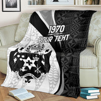 Personalised Tonga Emancipation Day Blanket Since 1970 Ngatu Tribal Pattern LT9 - Polynesian Pride