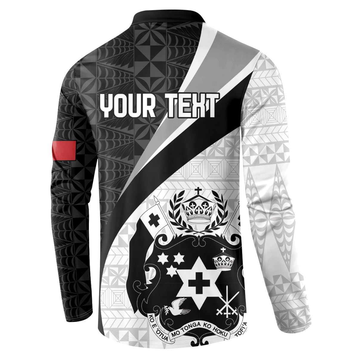 Personalised Tonga Emancipation Day Button Sweatshirt Since 1970 Ngatu Tribal Pattern LT9 - Polynesian Pride