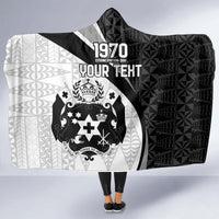 Personalised Tonga Emancipation Day Hooded Blanket Since 1970 Ngatu Tribal Pattern LT9 - Polynesian Pride