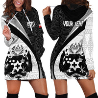 Personalised Tonga Emancipation Day Hoodie Dress Since 1970 Ngatu Tribal Pattern LT9 - Polynesian Pride