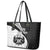 Personalised Tonga Emancipation Day Leather Tote Bag Since 1970 Ngatu Tribal Pattern