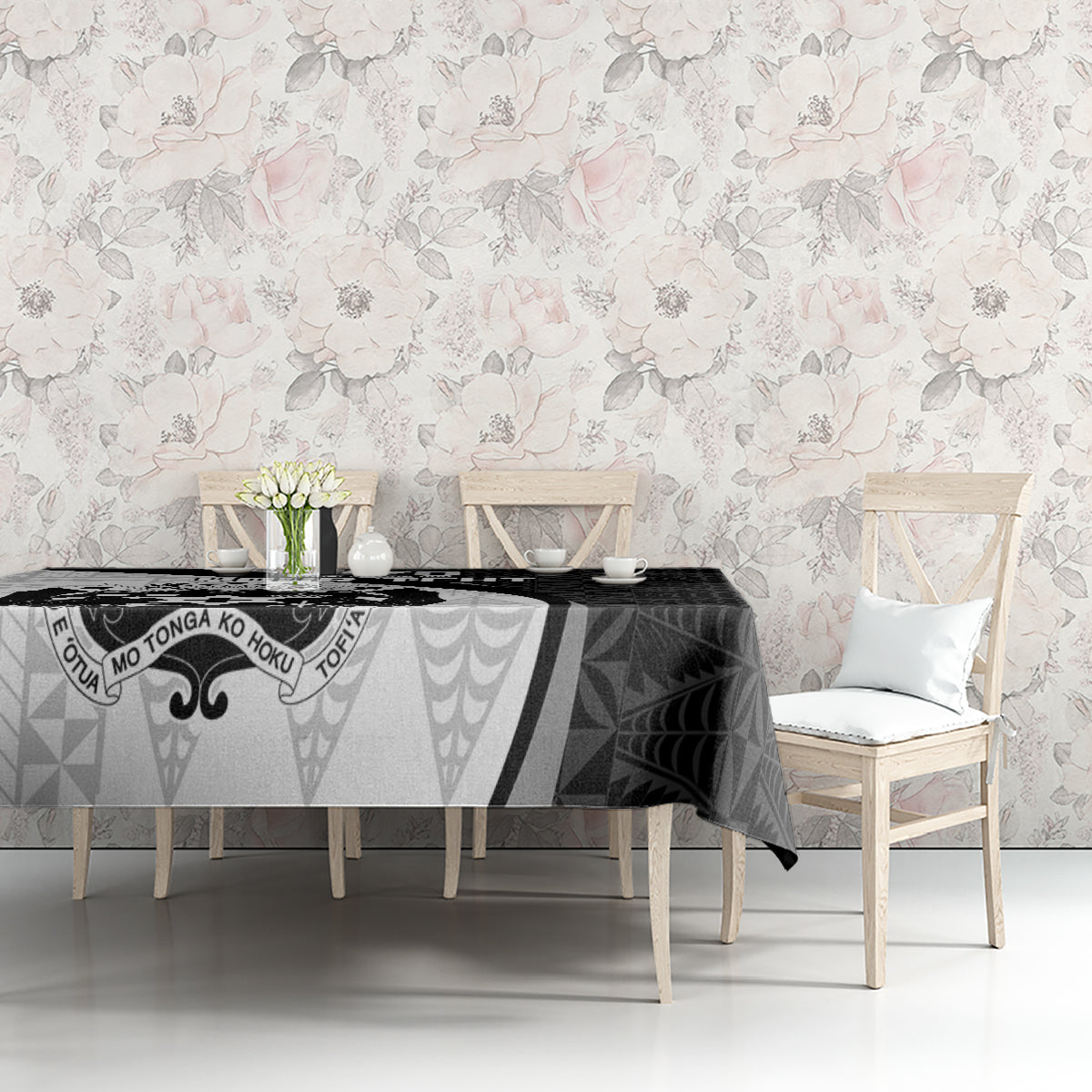 Personalised Tonga Emancipation Day Tablecloth Since 1970 Ngatu Tribal Pattern LT9 - Polynesian Pride