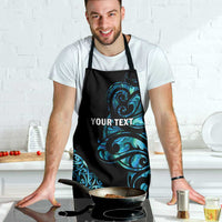 All Black Maori Tribal Tattoo Personalised Apron Polynesian Style - Polynesian Pride