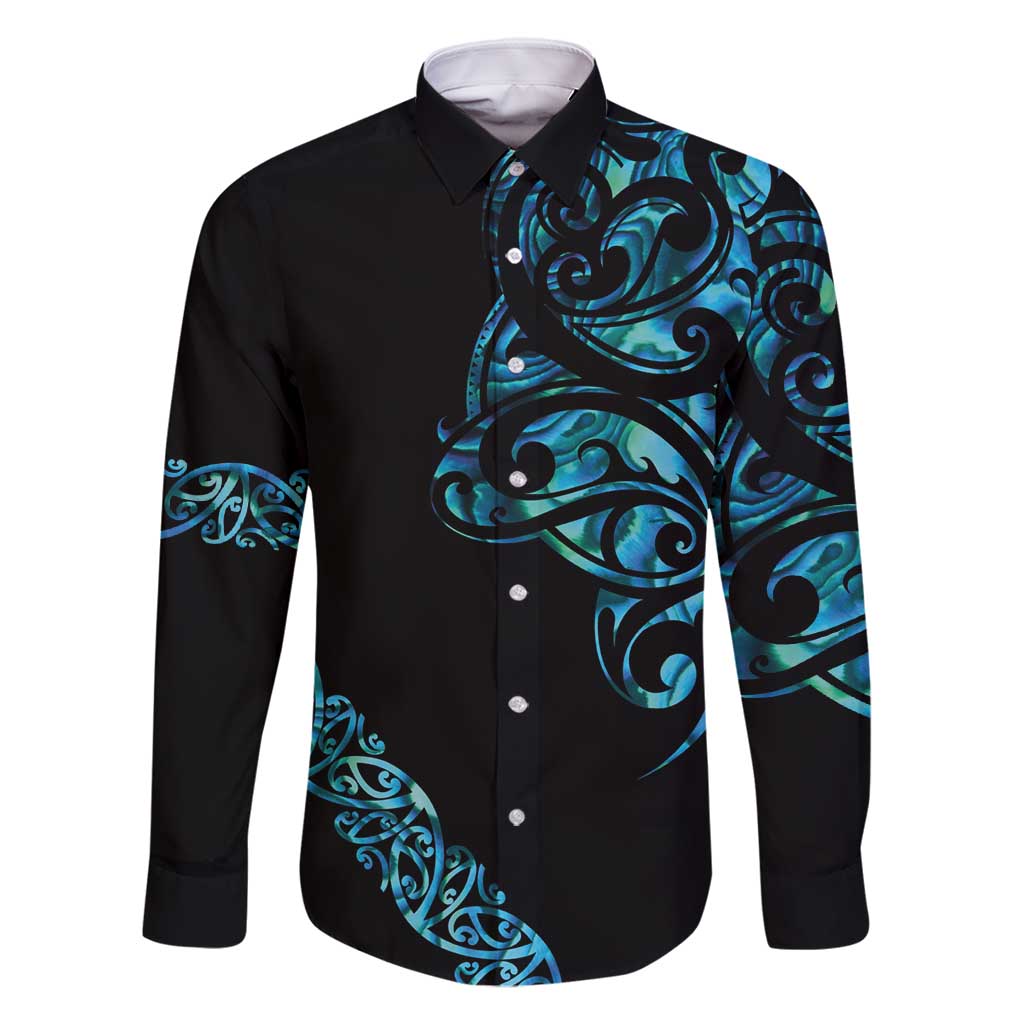 All Black Maori Tribal Tattoo Personalised Family Matching Mermaid Dress and Hawaiian Shirt Polynesian Style