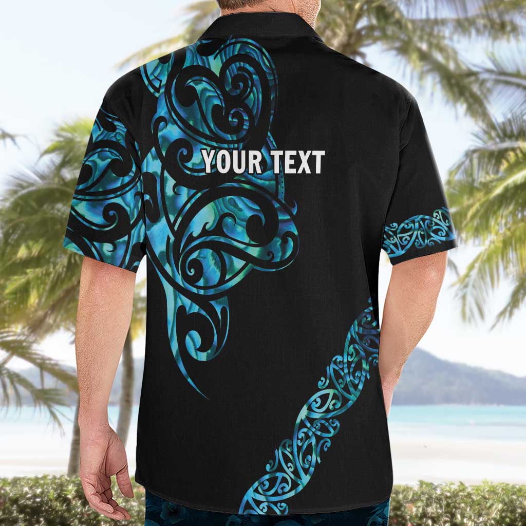 All Black Maori Tribal Tattoo Personalised Hawaiian Shirt Polynesian Style