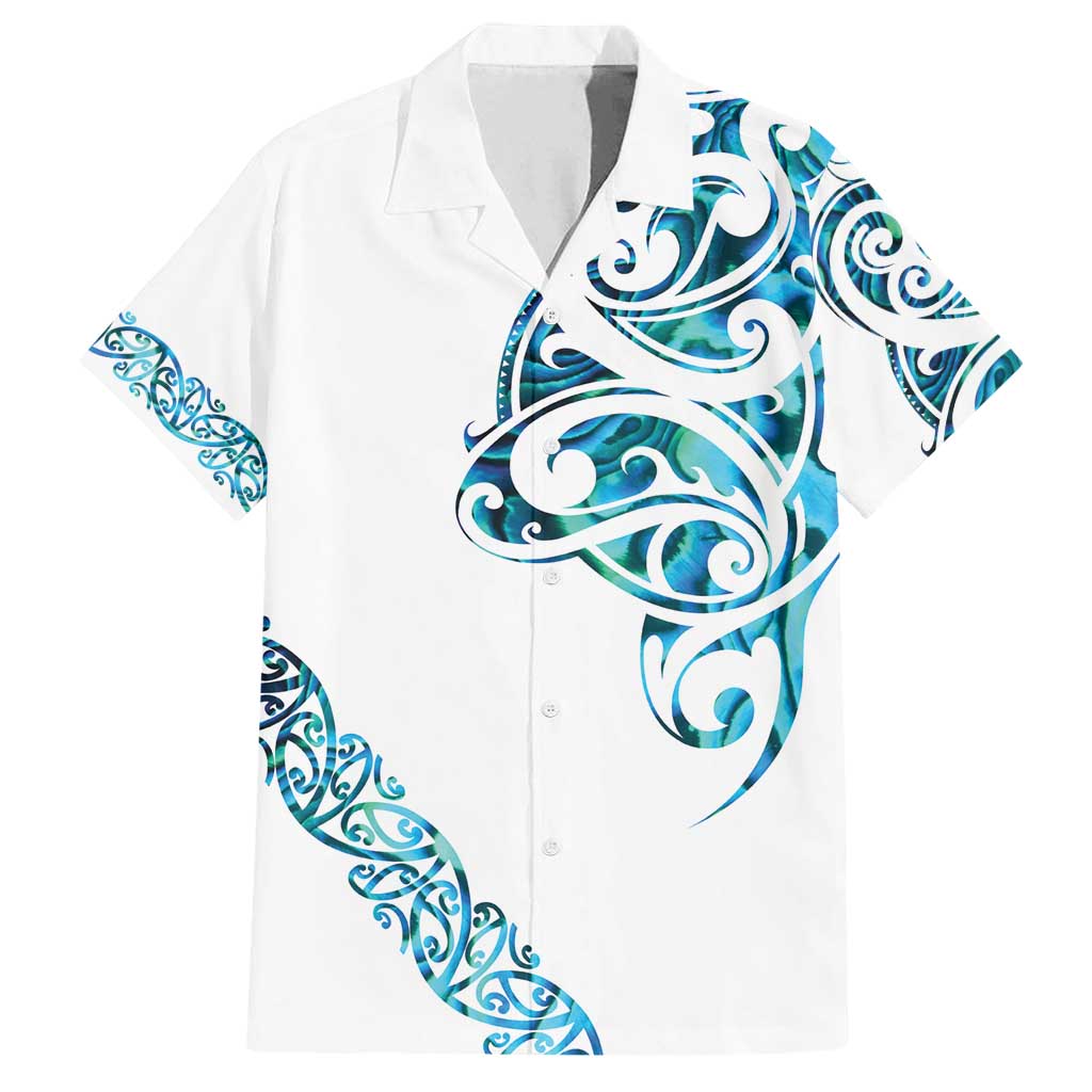 All White Maori Tribal Tattoo Personalised Family Matching Puletasi and Hawaiian Shirt Polynesian Style