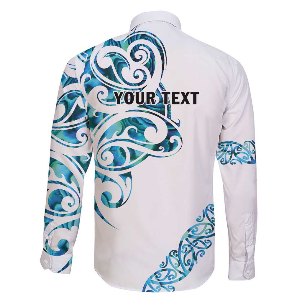 All White Maori Tribal Tattoo Personalised Family Matching Puletasi and Hawaiian Shirt Polynesian Style